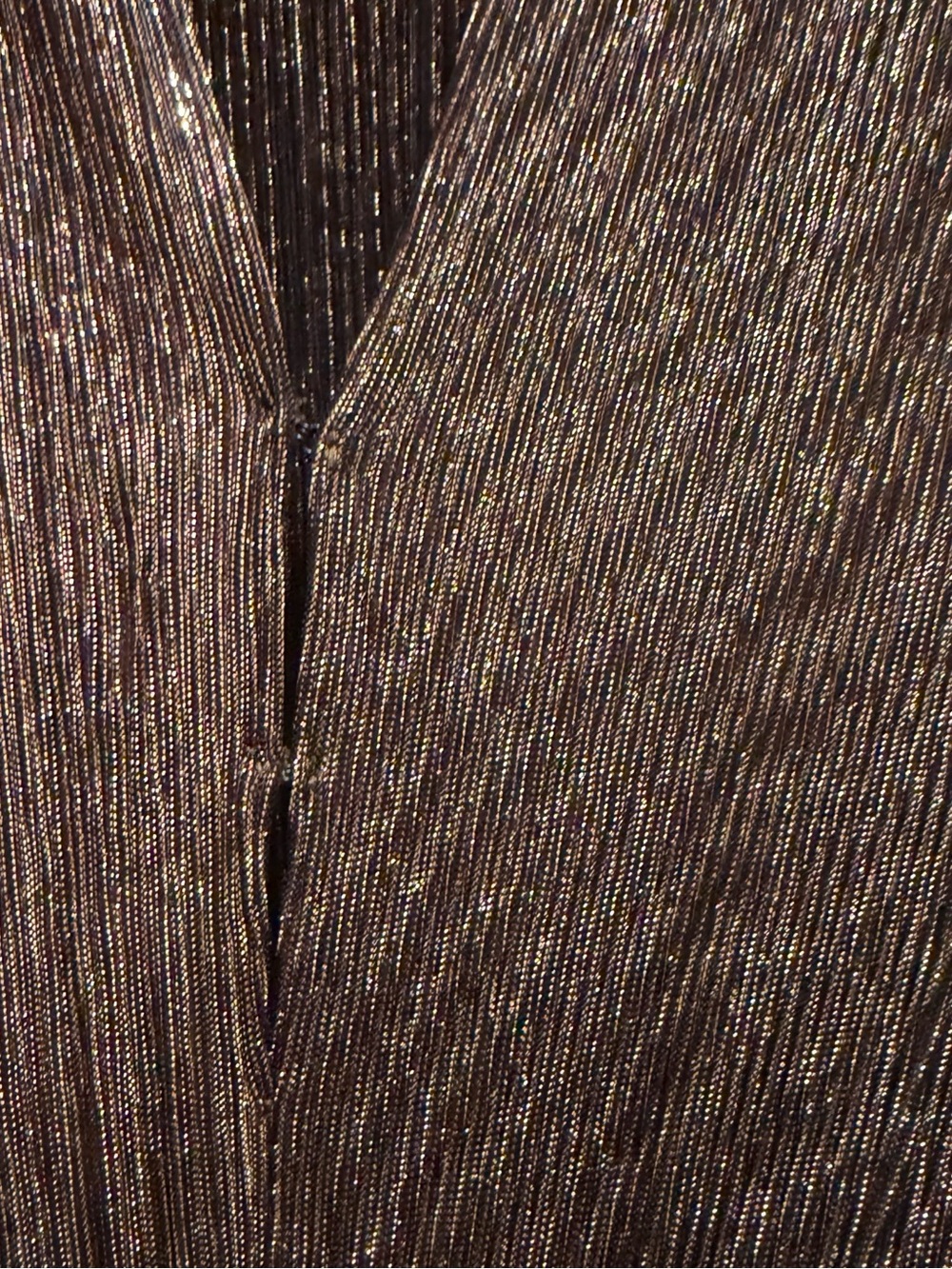 โจ Sabina Musayev Carry Metallic Pleated Tiered Maxi Dress Bronze Size Medium - Picture 10 of 16